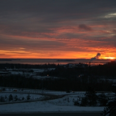 Sharp Photographs, Winter sunrise Orillia Ontario