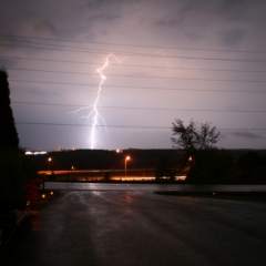 Sharp Photographs, Lightning over Orillia Ontario